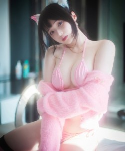 BLUECAKE  Bambi – Naughty Cats Pink + Mint RED [145P-684MB]